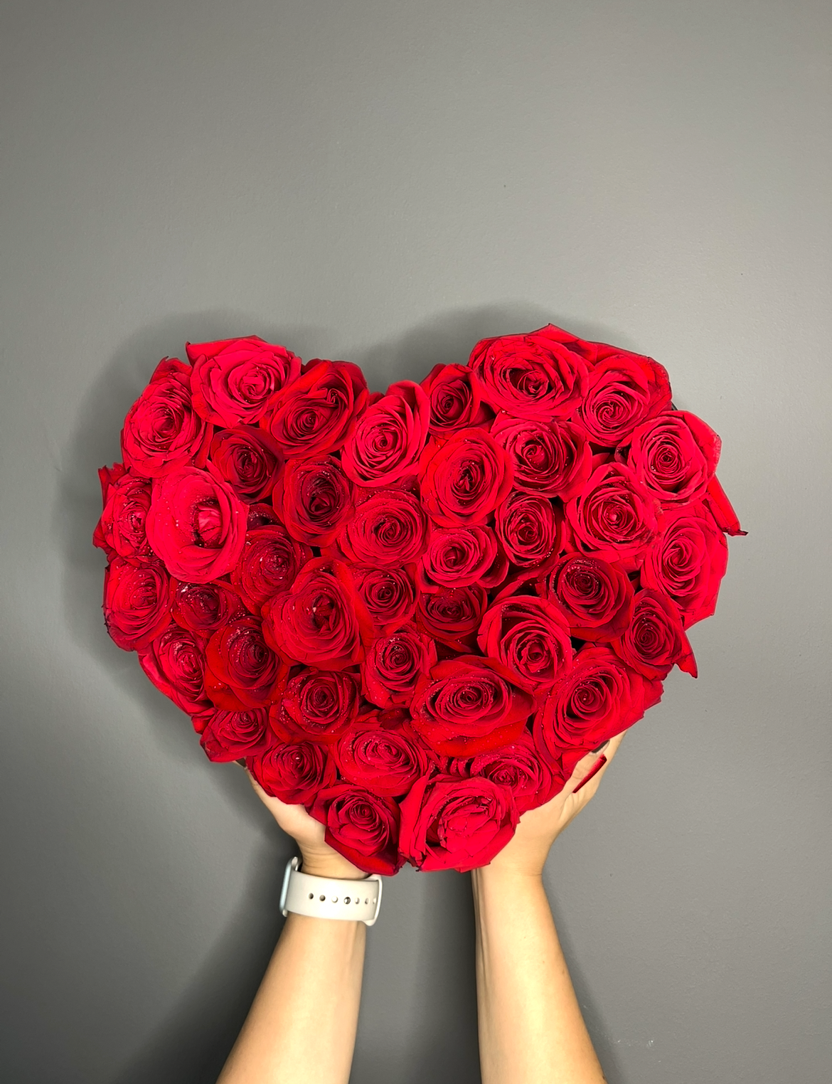 CAJA CORAZÓN X 25 ROSAS